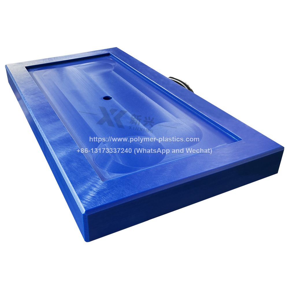 UHMWPE crane outrigger pad and block