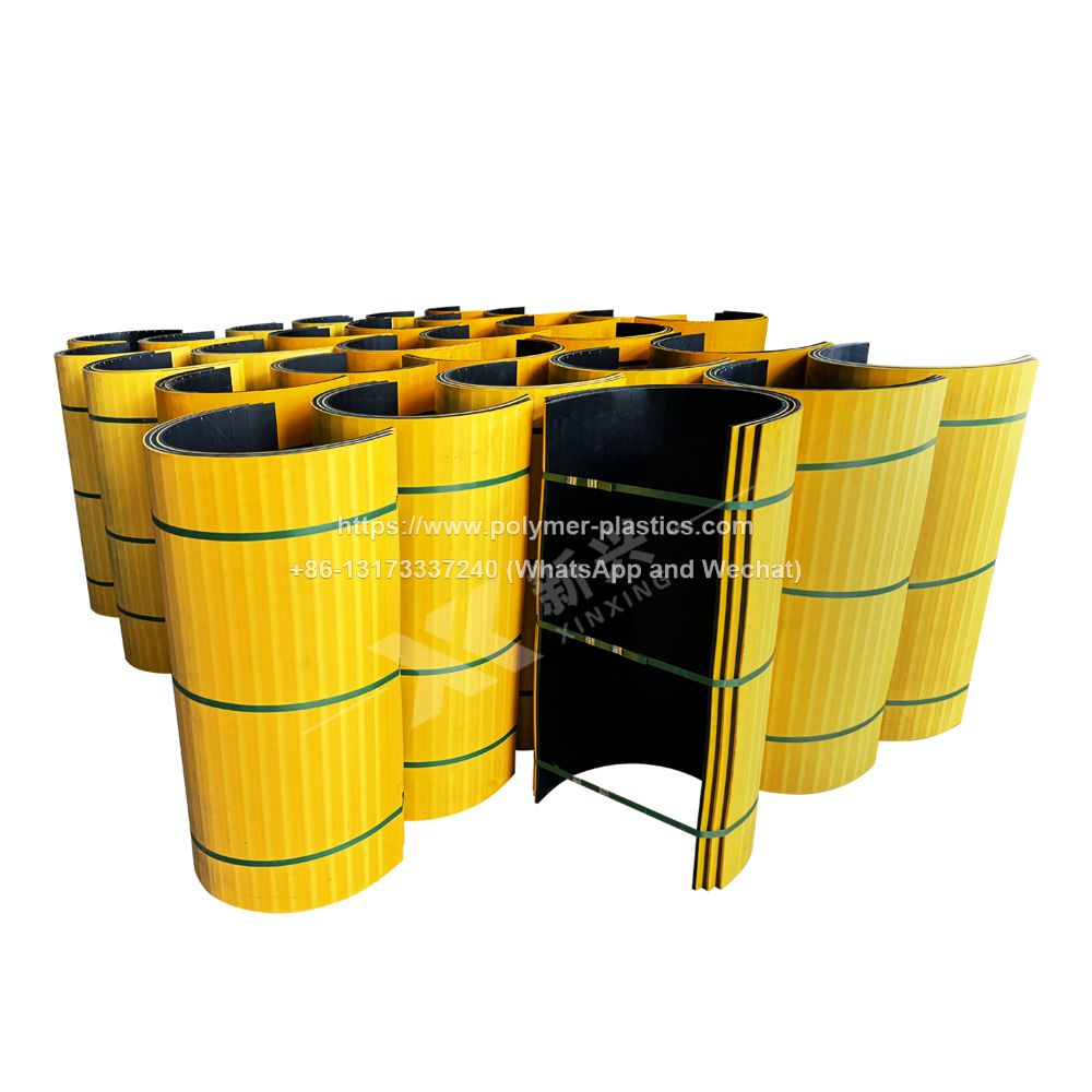 UHMWPE plastic chute liner for concrete mixer