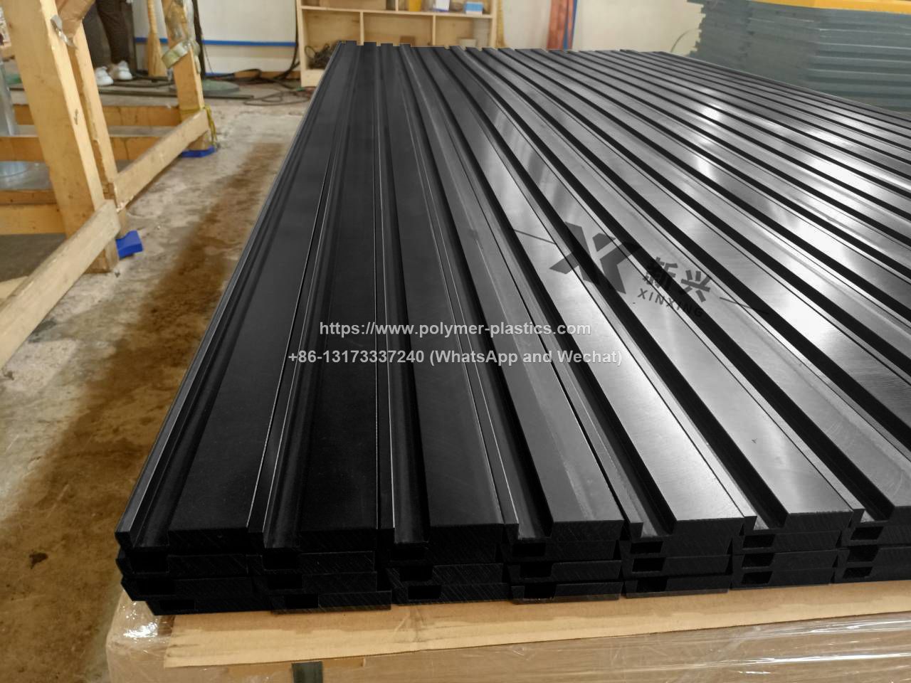 Self lubricating wear resistant CNC machining UHMWPE guide rail